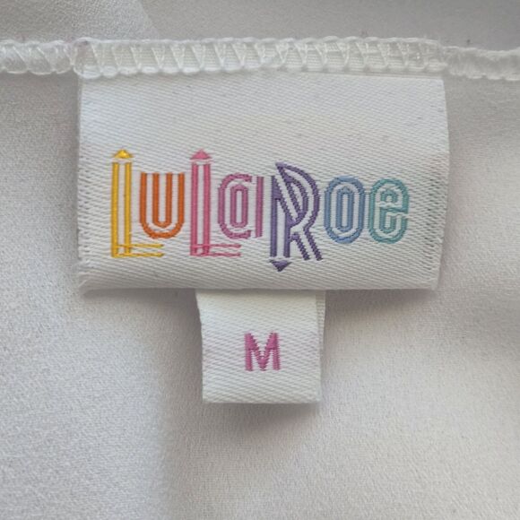 LuLaRoe Shirley Kimono Duster. White. Sheer. Embroidered Sleeve. M Fits XL - 2X - Picture 6 of 8